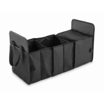 Organizador de coche plegable de poliéster RPET 600D color negro