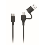 Powerbank de aluminio reciclado con indicador 10.000 mAh color plateado sexta vista