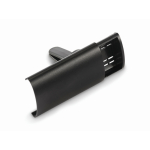 Estuche de ambientador de coche con tapa aluminio y clip color negro segunda vista