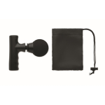 Pistola de masaje con 2 velocidades y batería 1200mAh en bolsa color negro quinta vista