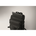 Mochila de viaje de RPET grande con varios compartimientos 15'' color negro vista fotografía