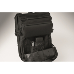 Mochila de viaje de RPET grande con varios compartimientos 15'' color negro vista fotografía