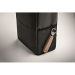 Mochila nevera de poliéster con capacidad de 11L color negro vista fotografía quinta vista