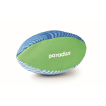 Balón de rugby acuático de neopreno con aguja incluida color multicolor vista principal