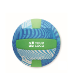 Balón de playa de neopreno con aguja, Ø16 cm color multicolor vista de impresión