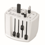 Adaptador de viaje compacto de 30 W con USB-A y USB-C color blanco quinta vista