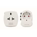 Adaptador universal con conectores USB-A y USB-C 20W color blanco