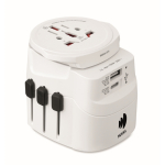 Adaptador universal con conectores USB-A y USB-C 20W color blanco vista principal