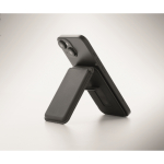 Tarjetero magnético de polipiel PU para 3 tarjetas color negro vista fotografía quinta vista