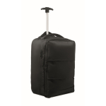 Mochila trolley de poliéster RPET 290T con 3 bolsillos 15'' color negro