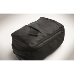 Mochila trolley de poliéster RPET 290T con 3 bolsillos 15'' color negro vista fotografía quinta vista