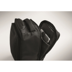 Mochila trolley de poliéster RPET 290T con 3 bolsillos 15'' color negro vista fotografía septima vista