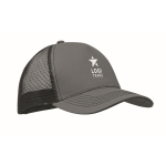 Gorra trucker 5 paneles algodón y malla 250 g/m² color gris oscuro vista principal