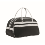 Clásica bolsa de deporte vintage de cuero sintético 21.5L color negro