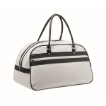 Clásica bolsa de deporte vintage de cuero sintético 21.5L color blanco