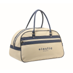 Clásica bolsa de deporte vintage de cuero sintético 21.5L color beige vista principal