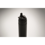Botella antigoteo de doble pared acero inox reciclado 500 ml color negro vista fotografía sexta vista