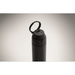 Botella antigoteo de doble pared acero inox reciclado 500 ml color negro vista fotografía octava vista