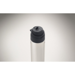 Botella de RPET con pajita 2 en 1 y asa antigoteo 700 ml color azul marino vista fotografía quinta vista