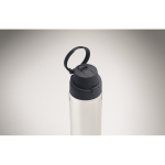 Botella de RPET con pajita 2 en 1 y asa antigoteo 700 ml color azul marino vista fotografía octava vista