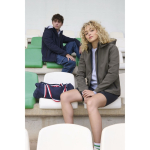 Chaqueta softshell de mujer con capucha y forro polar SOL'S color gris oscuro