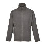 Chaqueta micropolar unisex con cremallera y bolsillos SOL'S color gris oscuro