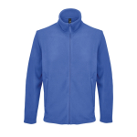 Chaqueta micropolar unisex con cremallera y bolsillos SOL'S color azul real tercera vista