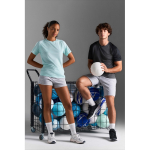 Camiseta de poliéster reciclado transpirable SOL'S color gris topo