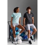 Camiseta de poliéster reciclado transpirable SOL'S color gris topo