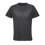 Camiseta de poliéster reciclado transpirable para mujer SOL'S color negro