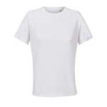 Camiseta de poliéster reciclado transpirable para mujer SOL'S color blanco novena vista