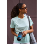 Camiseta de poliéster reciclado transpirable para mujer SOL'S color azul desteñido