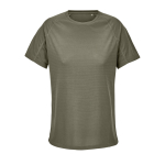 Camiseta de poliéster reciclado transpirable para mujer SOL'S color verde militar
