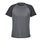 Camiseta de poliéster reciclado transpirable para mujer SOL'S color gris topo decima vista