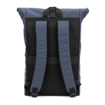 Mochila enrollable para portátil con piel sintética 15L 16” color azul segunda vista