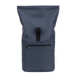 Mochila enrollable para portátil con piel sintética 15L 16” color azul sexta vista