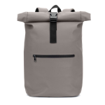 Mochila enrollable para portátil con piel sintética 15L 16” color gris primera vista