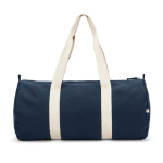 Bolsa de deporte ecológica con bolsillo interior 24L 380 g/m2 color azul primera vista