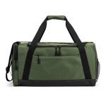 Bolsa deportiva de poliéster reciclado con amplio compartimento 37L color verde oscuro primera vista