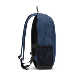 Mochila para portátil ecológica con panel trasero de malla 15” color azul tercera vista