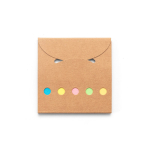 Set de blocs de notas adhesivas de papel reciclado 60g/m² color natural