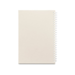 Libreta con tapa flexible de papel reciclado A5 hojas a rayas color gris claro segunda vista