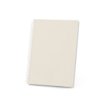 Libreta con tapa flexible de papel reciclado A5 hojas a rayas color gris claro