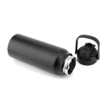 Botella acero inox doble pared con boquilla 2 en 1 830ml color negro cuarta vista