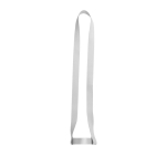 Lanyard y cuerda portavasos sublimables en ambas caras 2cm color blanco