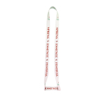 Lanyard y cuerda portavasos sublimables en ambas caras 2cm color blanco imagen con logo