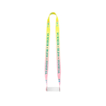 Lanyard posavasos fabricado en Europa para sublimación 20x920mm color blanco imagen con logo