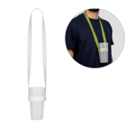 Lanyard fabricado en Europa para sublimación con portavasos elástico varios colores
