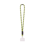Lanyard tubular fabricado en Europa con mosquetón estándar color verde oliva