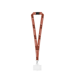 Lanyard de poliéster reciclado con mosquetón y tarjetero 2cm varios colores